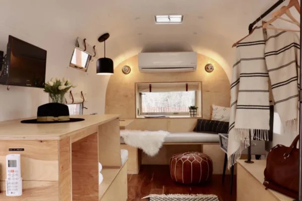 Peewee Airstream Trailer at Amigo Motor Lodge